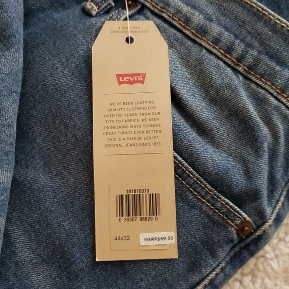 New Men Levis Strauss & Co. Jeans Size W 44 L32 - Picture 5 of 5